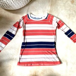MATIX Striped Red Beige & Blue Long Sleeve T-Shirt